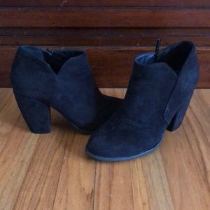 Black Suede Booties